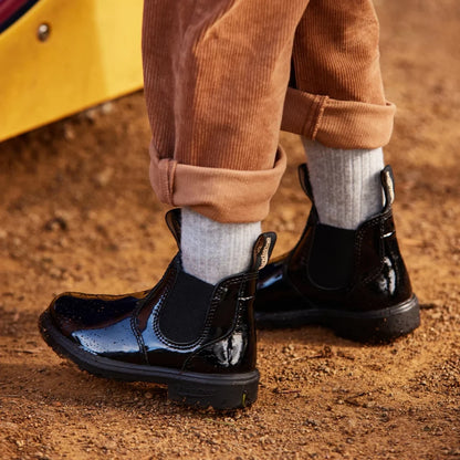 Blundstone KIDS CHELSEA BOOTS Black Patent